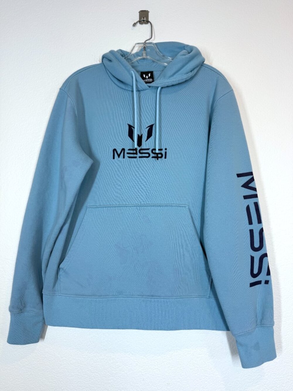 Messi Blue Sweatshirt Hoodie Soccer Small